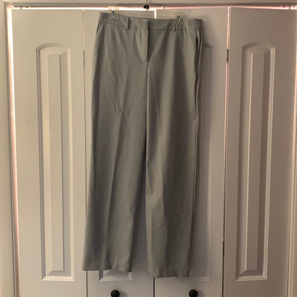 Gray trouser pants